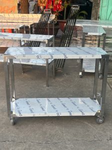 Xe Đẩy Đá Inox