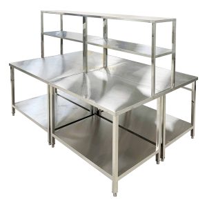 Bàn inox 2 tầng