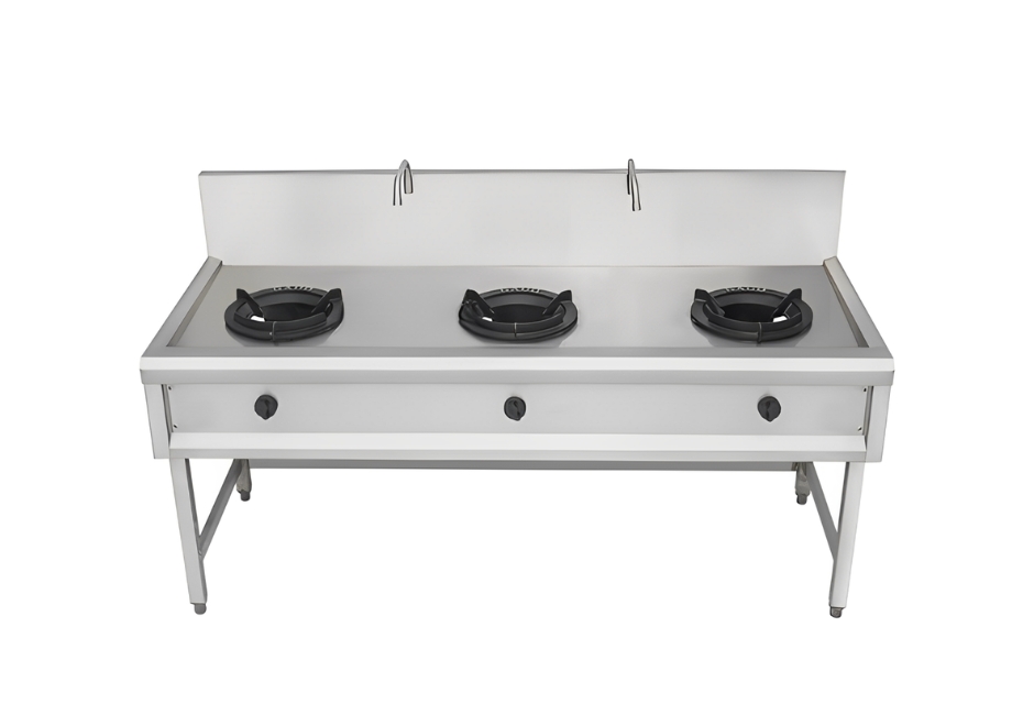 Inox Kim Thịnh chuyên sản xuất và gia công bếp gas 3 họng theo yêu cầu với đa dạng mẫu mã và kích thước