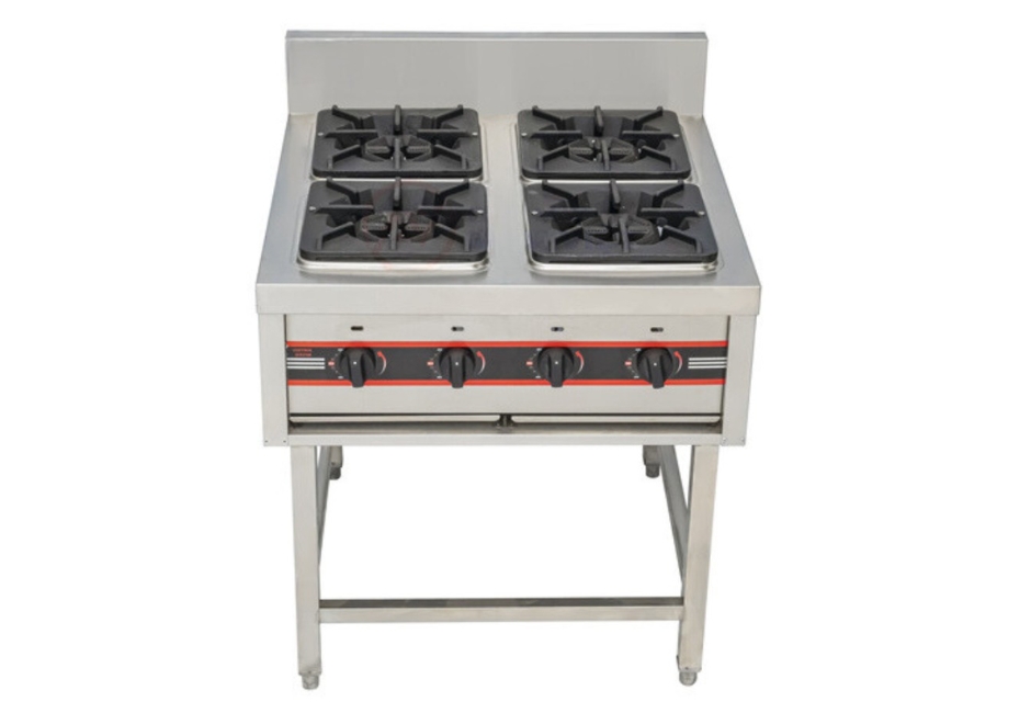 Bếp Âu 4 họng cho phép đầu bếp chế biến nhiều món ăn cùng lúc, giúp tiết kiệm thời gian và nâng cao hiệu suất làm việc Bếp Âu 4 họng cho phép đầu bếp chế biến nhiều món ăn cùng lúc, giúp tiết kiệm thời gian và nâng cao hiệu suất làm việc