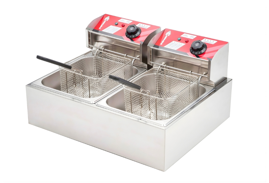 Rổ chiên được thiết kế dạng lưới với nhiều lỗ thoát dầu, giúp thực phẩm nhanh ráo dầu sau khi chiên Rổ chiên được thiết kế dạng lưới với nhiều lỗ thoát dầu, giúp thực phẩm nhanh ráo dầu sau khi chiên