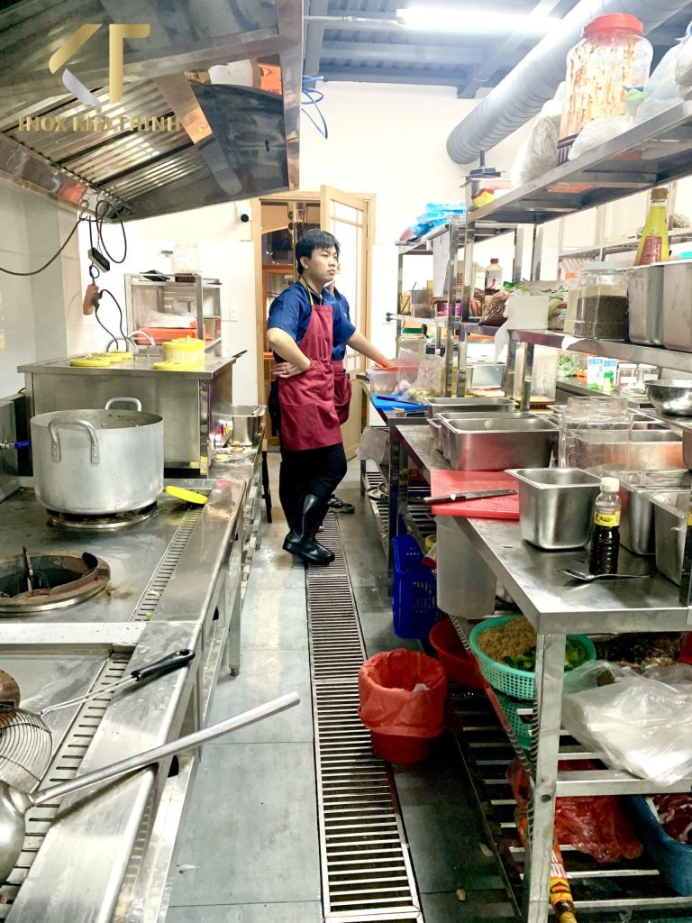 Dự án thiết kế và thị công hệ thống bếp nhà hàng Rakuen BBQ Bàu Cát