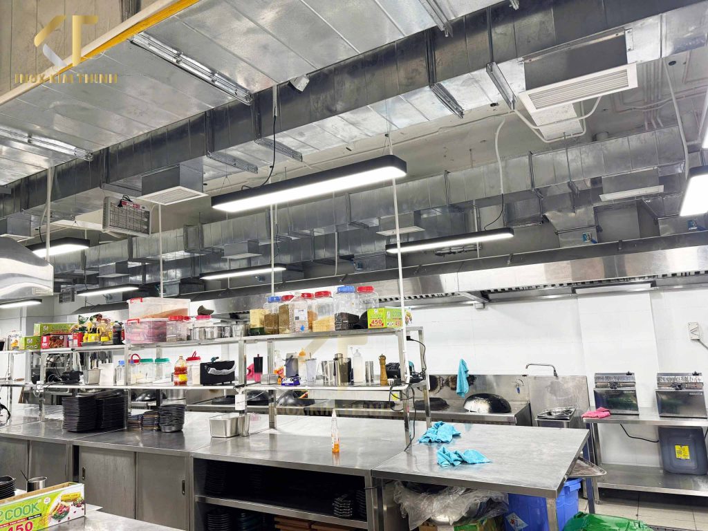 Dự án thiết kế và thị công hệ thống bếp nhà hàng The Gangs Airport