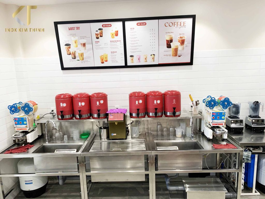 Dự án tối ưu hệ thống quầy pha chế trọn gói – Gongcha Quang Trung (Quận Gò Vấp)