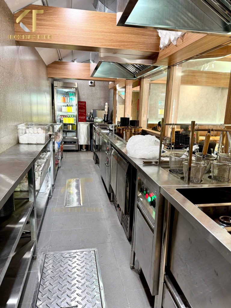 Dự án thiết kế và thị công thiết bị bếp cửa hàng Phở 24H Nguyễn Văn Chiêm