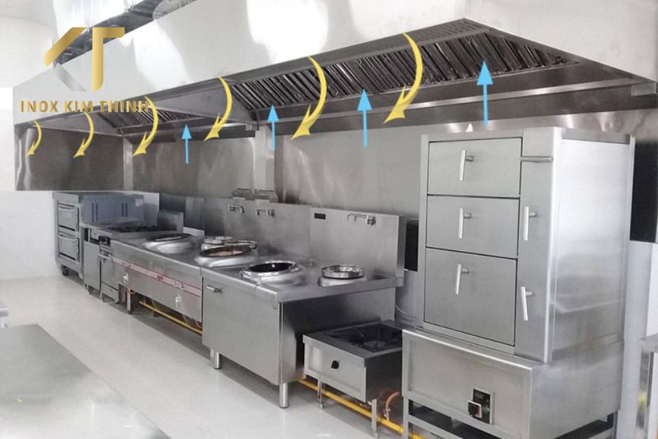 Hệ thống hút mùi và cấp gió tươi cho bếp công nghiệp