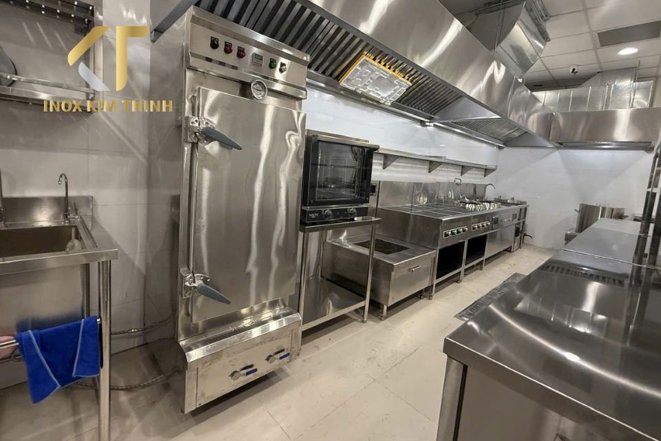 Hệ thống thiết bị bếp inox công nghiệp cho nhà hàng