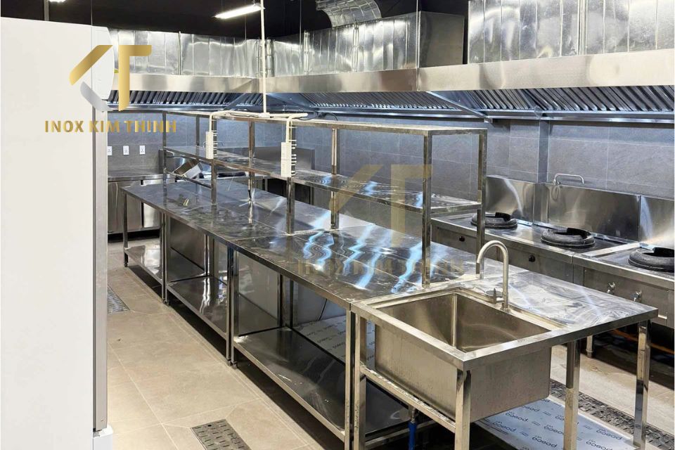 Bếp ăn công nghiệp inox cho trường học