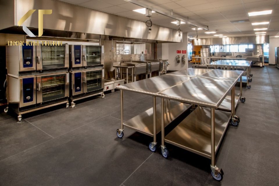 Hệ thống bếp công nghiệp inox tối ưu quy trình chế biến